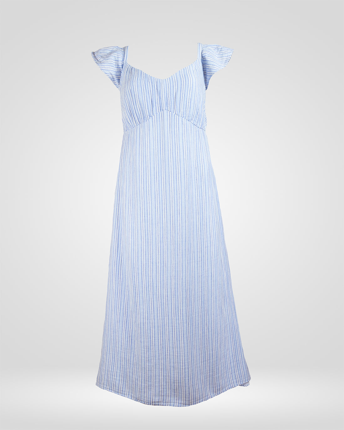 Sky Breeze Printed Cotton Maxi Dress