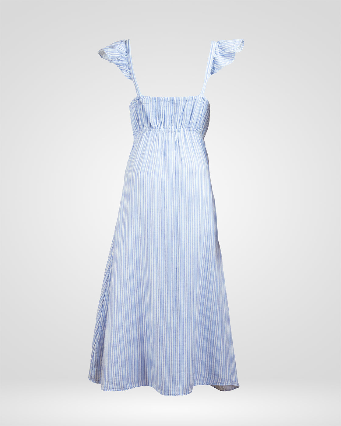 Sky Breeze Printed Cotton Maxi Dress