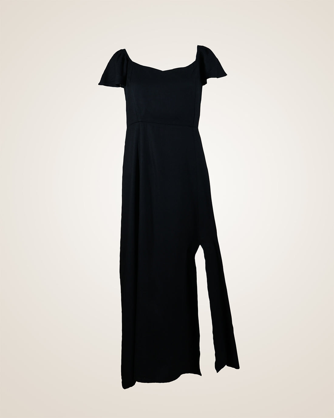 Elegant Black Sweetheart Neck Maxi Dress for Women